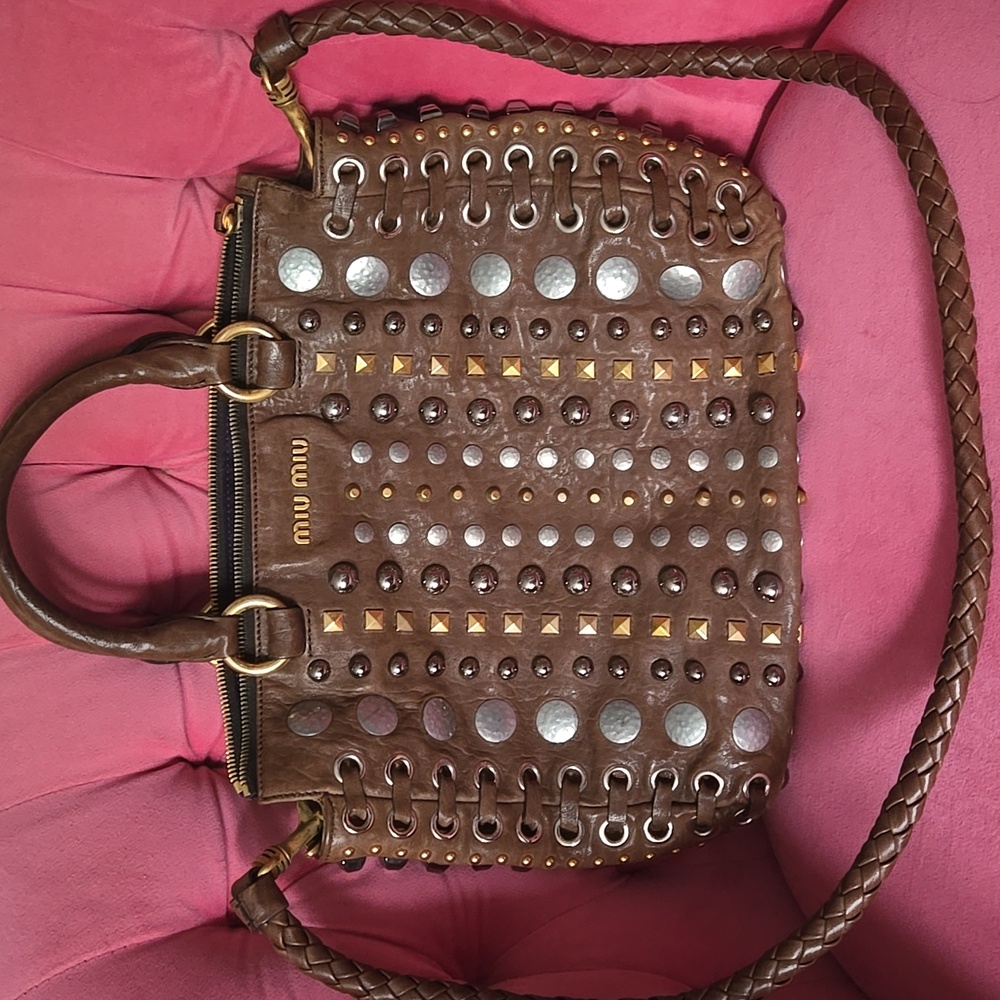 🩷HP🩷Miu Miu deerskin handbag